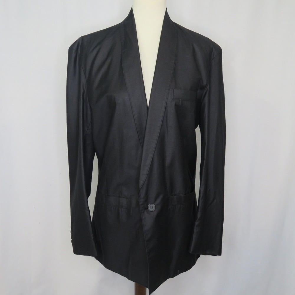 VTG Cotler Women's Career Blazer Jacket Size 40 L Career Black One Button Front